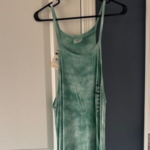 Salt Life Ribbed Tank dress in Seafoam